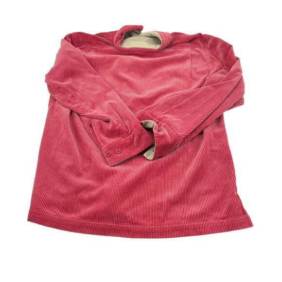 Nat Nast Luxury Originals Corduroy Button-Up Shirt sz Medium Pink Salmon - Picture 4 of 4